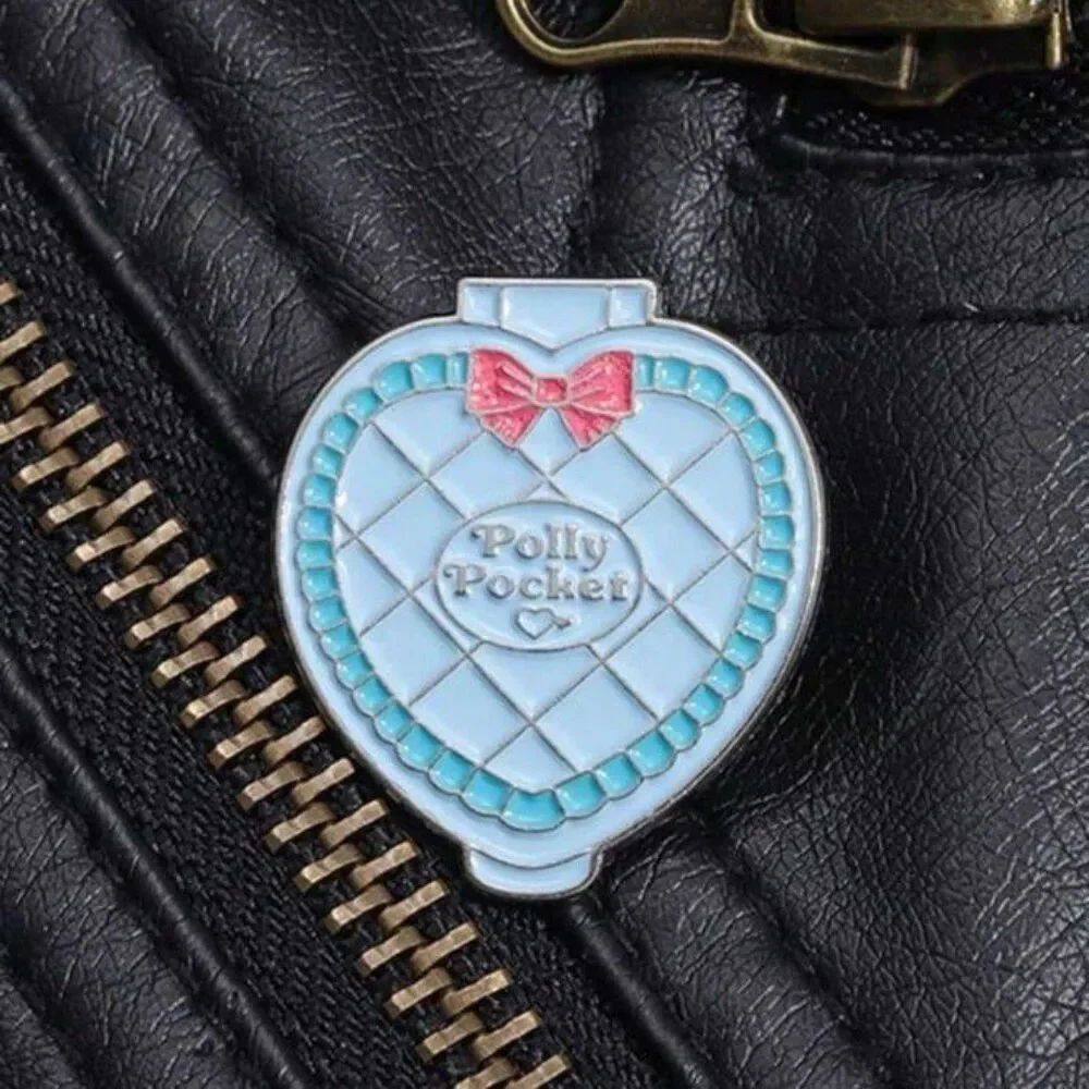 Retro Polly Pocket Enamel Pin Barbie Y2K